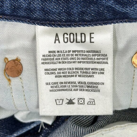 Agolde Riley High Rise Straight Crop Air Blue - Picture 8 of 10